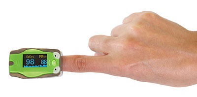 Oximeter Fingertip Pulse Baseline® Battery Operated Visible Alarm by Fabrication Enterprises, Inc  ID 12-1935